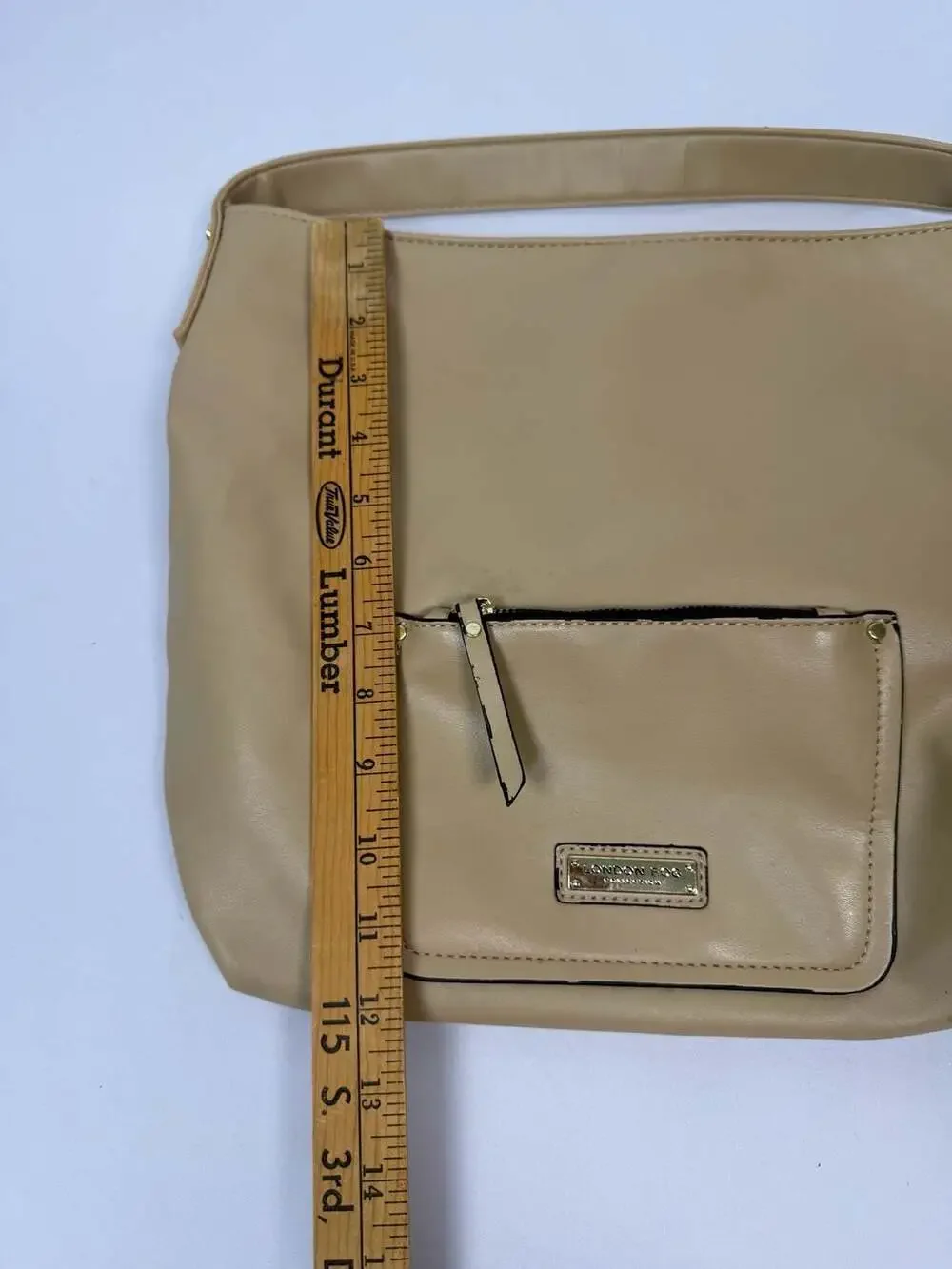 London Fog Leanna Pale Taupe Hobo Handbag Purse